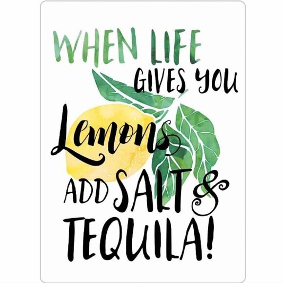 “When Life Gives You Lemons 🍋, Add Salt & Tequila” magnet - Picture 2 of 2